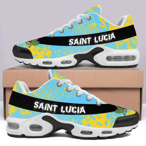 Pengiriman Drop Saint <span class=keywords><strong>Lucia</strong></span> bantalan sepatu olahraga kustom bersirkulasi Sneakers kasual sepatu lari desain bendera - Product Image 2