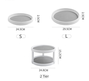 Soporte Giratorio Lazy Susan de Plástico para Exhibición, Estante para Botellas de Condimento para Armario y Despensa, ¡Gran Venta! - Product Image 4