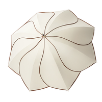 Parapluie droit haut de gamme OEM personnalisé avec logo, UPF50, 8 baleines, coupe-vent, manche en bois, bordure en forme de pétale de fleur, pour femmes et jeunes filles en déplacement