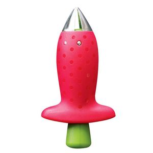 K681 Éplucheur de fraises, éliminateur de feuilles de fruits, accessoires de cuisine, outil en métal pour éliminer les tiges de tomates, outil en plastique pour enlever les tiges, gadgets et outils de cuisine - Product Image 1