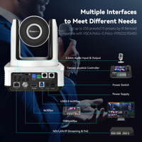 Neue Farbversion VX20M-4K 20X Zoom NDI USB HDMI SDI 4K PTZ Konferenzkamera für Live-Streaming