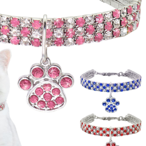 <span class=keywords><strong>Collar</strong></span> Elástico de Lujo con Diamantes de Imitación para Mascotas, Joyería para Perros, <span class=keywords><strong>Collar</strong></span> para Gatos, Accesorios para Mascotas - Product Image 1