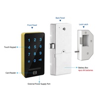 Cerradura Inteligente para Casilleros de Gimnasio con Código Temporal por Aplicación TTLOCK, Cerradura con Teclado de Código PIN de Aleación de Zinc para Casilleros de Almacenamiento y Fitness