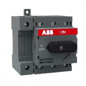 OT63F3 (1SCA105332R1001) Interruptor Desconectador Trifásico Sin Fusibles de Operación Frontal, 63A, 750V CA, IP20, Montaje en Base/Riel DIN - Product Image 2
