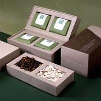Boîte à cartes blanche personnalisée de graines de melon boîte à couvercle rabattable boîte en papier personnalisée de produit alimentaire impression en gros