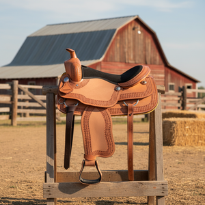 Type fendu de cuir de selle Western en peau de vache - Product Image 2