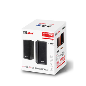 ลำโพงไม้ JT-2801 แบบ USB 2.0 สเตอริโอ สำหรับคอมพิวเตอร์ พร้อมพอร์ตเบส - Product Image 2