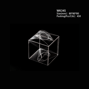 Tùy Chỉnh Có Thể Gập Lại Rõ Ràng Vuông Pet Vinyl Món Quà Giáng Sinh Nhựa Thực Phẩm Hộp Bao Bì Trong Suốt Acetate Nhỏ Rõ Ràng Hộp Nhựa - Product Image 4