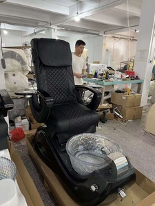 Sillón de Pedicura Eléctrico con Vibración Ajustable y Bañera de Hidromasaje, Sillón Reclinable para Salón de Belleza y Spa de Uñas - Product Image 4
