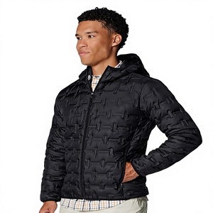<b>Men's</b> Lightweight Windproof Casual Packable Quilted Puffer Jacket Waterproof Winter Hooded Storage <b>Pouch</b> - Product Image 1