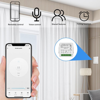 Zigbee rideau Mini Module télécommande vocale sans fil dans le mur Tuya rideau relais interrupteur