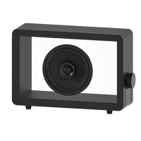 40W 5.5 pouces Haut-parleur simple moderne créatif transparent pour haut-parleur Bluetooth Design 2025 article