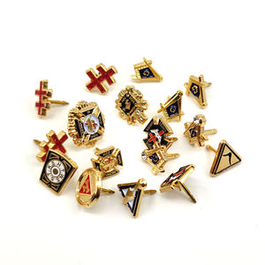 定制共济会徽章各种共济会广场和指南针胸针 - Product Image 6