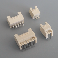 Connecteur de puce à broches droites/courbées PHB 2.0mm à double rangée 2x2/3/4/5/6/7/8 P en bronze phosphoreux pour instruments de précision et circuits imprimés