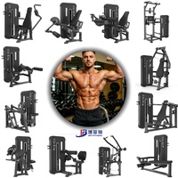 Station de musculation commerciale complète avec système de sélection de poids et pile de poids intégrée