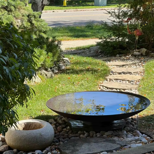 Fontaine d'extérieur <span class=keywords><strong>en</strong></span> acier Corten – <span class=keywords><strong>Bassin</strong></span> métallique rustique pour patio, <span class=keywords><strong>bassin</strong></span> ou décoration <span class=keywords><strong>de</strong></span> <span class=keywords><strong>jardin</strong></span> zen - Product Image 4