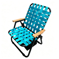 Chaise de camping en toile avec sac isotherme et siège respirant tissé, chaise pliante pour la plage, la pêche, le jardin, la terrasse, le parc