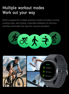 Reloj Inteligente GS Watch8 con Pantalla AMOLED, Cargador Inalámbrico, Resistencia al Agua IP67, Monitor de Actividad Física y Sueño, Botón SOS, Respuesta a Llamadas, Correa de Silicona - Product Image 3