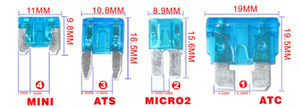 High Quality 5A~40A Motorcycle Car Vehicle Auto Boat ATC Standard Blade <strong>Fuses</strong> (100pcs/box) - Product Image 3