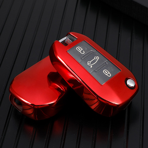 Coque de protection pour clé de voiture en TPU pour <span class=keywords><strong>Peugeot</strong></span> DS Citroen Versailles C5X Sega FT porte-clés porte-clés sac accessoires - Product Image 2
