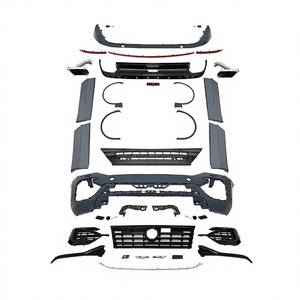 Accessoires de voiture : Kit carrosserie complet (calandre avant, jupes latérales) pour VW <span class=keywords><strong>Touareg</strong></span>, mise à niveau vers le kit carrosserie R-Line <span class=keywords><strong>2020</strong></span> - Product Image 1