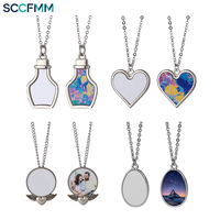 Collier en alliage de zinc à transfert thermique, style Ins, pendentif ovale en forme de cœur avec ailes d'ange, impression photo DIY, bijoux pour la Saint-Valentin, anniversaire