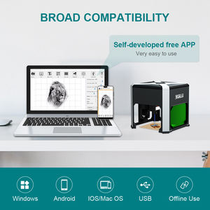 Máquina de grabado láser QDLASER <span class=keywords><strong>Wainlux</strong></span> <span class=keywords><strong>K6</strong></span> Mark, cortador de impresora, máquinas de carpintería, Mini máquina de grabado de 3000MW - Product Image 5