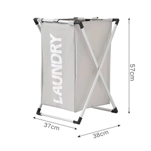 Large Portable Basket Laundry Foldable Clothing Storage <strong>Bag</strong> Oxford Cloth Laundry Storage Basket With Handle - Product Image 6