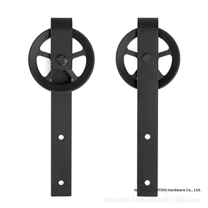 Jiashidun Quincaillerie de <span class=keywords><strong>rail</strong></span> de <span class=keywords><strong>porte</strong></span> de grange en acier <span class=keywords><strong>Rail</strong></span> de <span class=keywords><strong>porte</strong></span> <span class=keywords><strong>coulissante</strong></span> à grande roue pour la construction en gros - Product Image 5