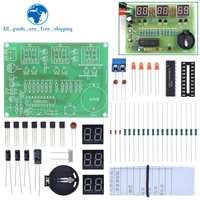 TZT DIY Kits AT89C2051 Horloge Électronique Tube Numérique LED Suite Module Électronique Pièces et Composants DC 9V - 12V