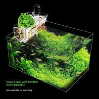 Filtre à goutte-à-goutte pour aquarium en plastique du fabricant, petit filtre externe silencieux à montage supérieur, purificateur d'eau trois-en-un