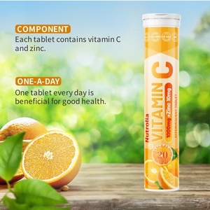 Wholesale 1000mg <strong>Vitamin</strong> C &amp; 10mg Zinc Effervescent Tablets Export Quality Zinc and <strong>Vitamin</strong> C Supplement for Adults &amp; Teenagers - Product Image 2