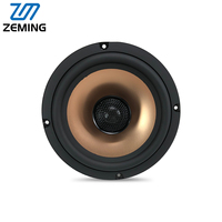 Speaker Mobil Koaksial 6.5 Inch Kerucut Aluminium Alloy dengan Tweeter Dome Sutra 4 Ohm 120W Max Sensitivitas 88dB Voice Coil Tahan Suhu Tinggi 12V