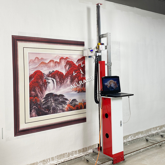 Automatic Outdoor Robot Wall Floor Printing Machine Cmyk Color 3d Vertical Uv Wall Art Printer Printing Machine