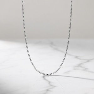 Cadena de Plata de Ley 925 de 1 mm y 51 cm, Estilo Minimalista para Uso Diario, Unisex - Product Image 2