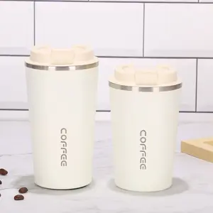 Tasse à café thermo écologique à double paroi en acier inoxydable 380 de 510ml 304 ml avec logo personnalisé