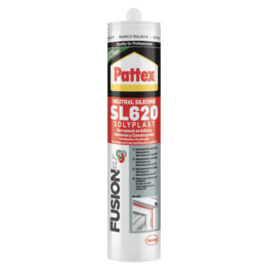 PATTEX SILICONE SL620 PARA VENTANAS Y EDIFICIOS BLANCO 300ml - Product Image 1