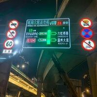 Poteau de signalisation à affichage LED d'extérieur Écran publicitaire en acier étanche pour l'utilisation de Road Square & Intersection