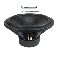 Nuevos subwoofers personalizados de 15 pulgadas para coche Max 2000W Good SPL Auto Woofer Fabricación exclusiva de fábrica RMS 1000W Altavoz de audio