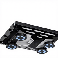 Support magnétique pour voiture Starlink Mini avec coque de protection en acier usiné CNC noir