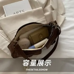 Sac à bandoulière rétro à imprimé léopard pour femme, sac de bras pour femme, sacoche décontractée et portable - Product Image 5