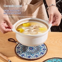 Grand dessous-de-plat et protège-plat anti-brûlure, résistant à la chaleur, au design zen asiatique, pour la maison