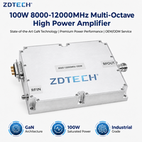 Module amplificateur de puissance SPPA large bande haute efficacité 8000-12000 MHz 100 W pour système radar
