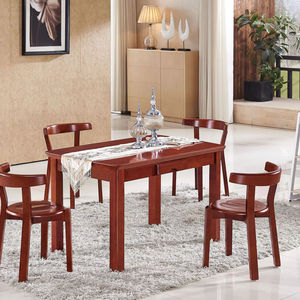 Chêne T289S + C380 Table à manger et chaise bureau rectangulaire avec tiroir finition expresso <span class=keywords><strong>Dinette</strong></span> pour bureau à domicile cuisine salon - Product Image 1