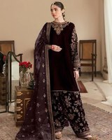 NUEVO DISEÑO DE ROPA DE FIESTA, TOP Y PANTALÓN DE TERCIOPELO DE VISCOSA, HERMOSO TRABAJO DE BORDADO, ROPA DE INVIERNO, ROPA TRADICIONAL FUNCIONAL