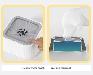 Bol à eau pour chien en acier inoxydable flottant anti-déversement, anti-renversement, anti-étouffement, base antidérapante, design moderne, construction durable - Product Image 3