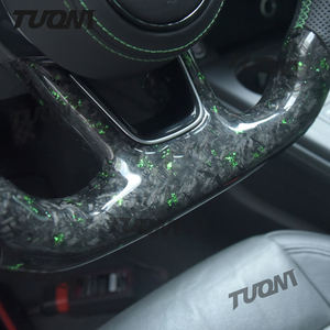 Volante de fibra de carbono forjado personalizado para <span class=keywords><strong>Audi</strong></span> <span class=keywords><strong>A3</strong></span> 8V <span class=keywords><strong>8L</strong></span> A4 B8 B9 B7 A6 C8 C7 TT 8J Q3 Q5 S4 B8.5 Q7 A5 R8 <span class=keywords><strong>RS3</strong></span> S3 - Product Image 3