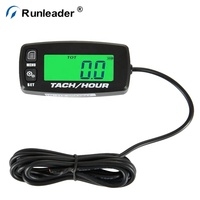 Compteur d'heures inductif Runleader avec affichage rétroéclairé, alerte lumineuse, alarmes de service et rappel d'entretien moteur pour VTT/UTV