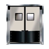 Porte en acier de sécurité conception de porte principale en acier inoxydable porte double pour salle blanche d'usine alimentaire