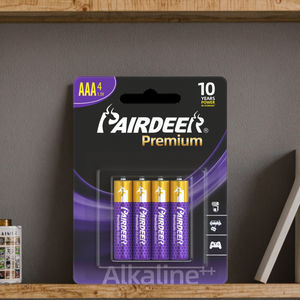 PAIRDEER Tech Friendly Power Eco Friendly стандартный размер Совместимость щелочные 1,5 В <span class=keywords><strong>AAA</strong></span> <span class=keywords><strong>LR03</strong></span> щелочные батареи бытовая техника - Product Image 1